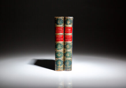 First edition of Across Africa by Verney Lovett Cameron, two volumes, published in 1877.