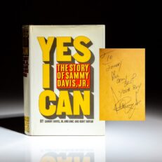 Signed first edition of Yes I Can: The Story of Sammy Davis Jr., published in 1965.