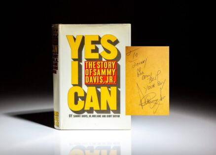 Signed first edition of Yes I Can: The Story of Sammy Davis Jr., published in 1965.