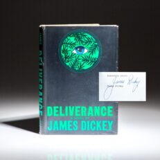 First edition, first printing of Deliverance by James Dickey, with a signed letter to fellow author John Wakeman.