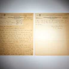 Two-page letter from F.E. Scully of Offenhauser Engineering Co., regarding the technical issues with the Offenhauser racing engine.