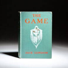 First edition of The Game by Jack London, with a laid-in birthday party invitation signed by the author's daughter, Becky London Fleming.