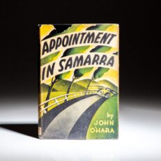 First edition of Appointment in Samarra by John O'Hara, in the publisher's first state dust jacket.