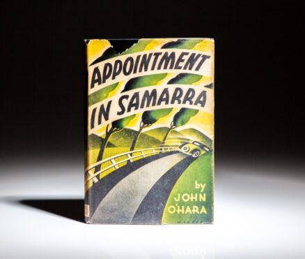 First edition of Appointment in Samarra by John O'Hara, in the publisher's first state dust jacket.