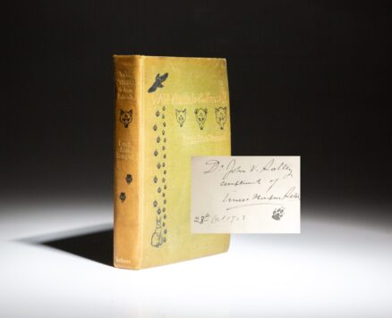 Signed first edition of Wild Animals I Have Known by Ernest Thompson Seton.