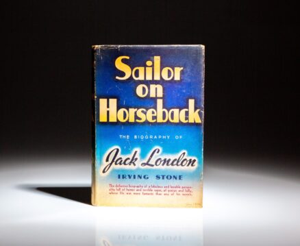 Signed first edition of Sailor on Horseback by Irving Stone, inscribed to author Faith Baldwin.