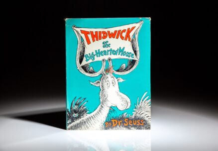 First edition, second issue of Thidwick the Big-Hearted Moose by Dr. Seuss, published in 1948.