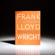 First edition of When Democracy Builds by Frank Lloyd Wright.