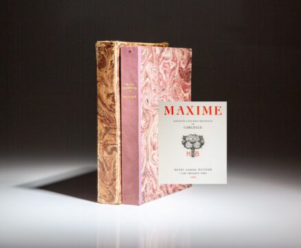 First edition of Maxime by Henri Duvernois, published in 1929.