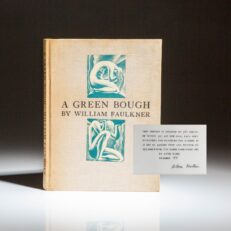 Signed limited edition of A Green Bough by William Faulkner.