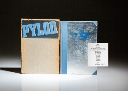 Signed limited edition of Pylon by William Faulkner, in the original slipcase.