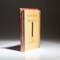 Limited edition of Salmagundi by William Faulkner, with a poem by Ernest Hemingway titled "Ultimately."