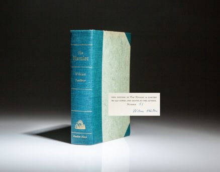 Signed limited edition of The Hamlet, the first book in the Snopes Trilogy, by William Faulkner.