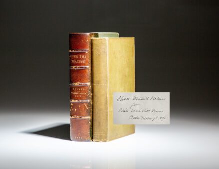 Inscribed by Oliver Wendell Holmes, first edition of Over the Teacups, published in 1891.