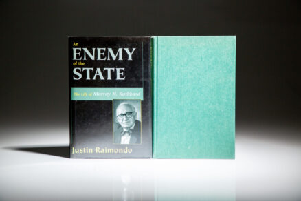 Advance review copy of An Enemy of the State: The Life of Murray N. Rothbard by Justin Raimondo.