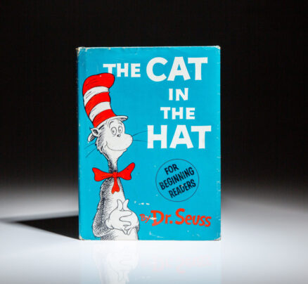 First trade edition of The Cat in the Hat by Dr. Seuss, in first state dust jacket.