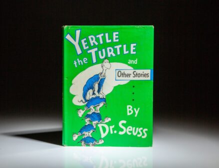 First edition of Yertle the Turtle and Other Stories by Dr. Seuss, in first state dust jacket.