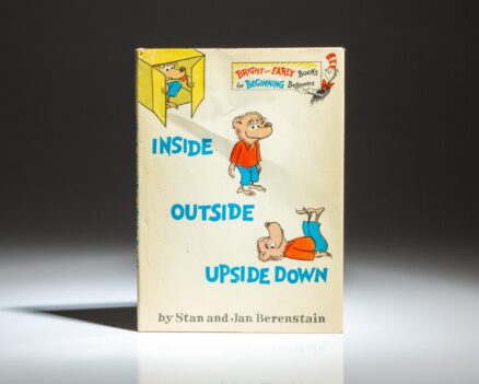 First edition of Inside Outside Upside Down by Stan and Jan Berenstain, in the publisher's first state dust jacket.