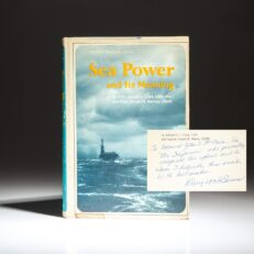 Inscribed to Admiral John S. McCain, Jr., first edition of Sea Power and Its Meaning by Admiral J.J. Clark and Captain Dwight H. Barnes.