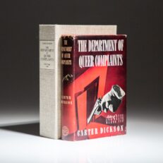 First edition, first printing of The Department of Queer Complaints by Carter Dickson, in the publisher's first state dust jacket.