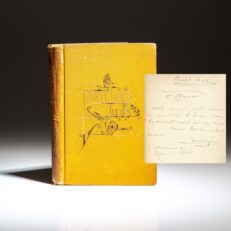 Presentation copy of Forty Liars, and Other Lies by American humorist Bill Nye, inscribed to his niece Clara for her birthday.