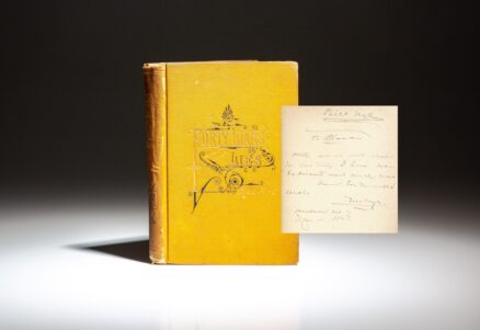 Presentation copy of Forty Liars, and Other Lies by American humorist Bill Nye, inscribed to his niece Clara for her birthday.