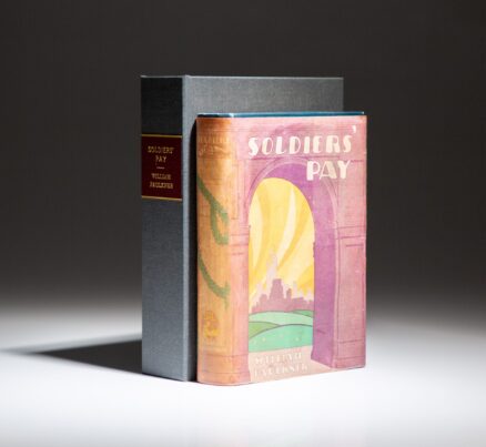 First edition, first printing of Soldiers' Pay by William Faulkner, in a first state dust jacket.