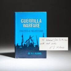 Inscribed to Admiral John S. McCain, Jr., first edition of Guerrilla Warfare by N.I. Klonis.