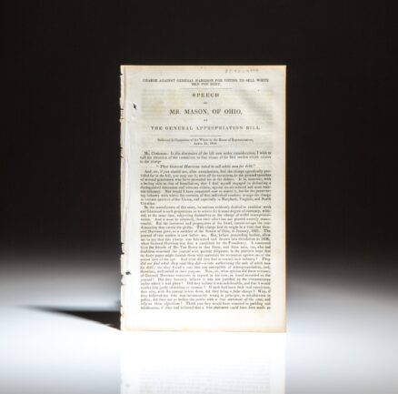 Pamphlet of the Speech of Mr. Mason, of Ohio, on the General Appropriation Bill as delivered on April 24, 1840.