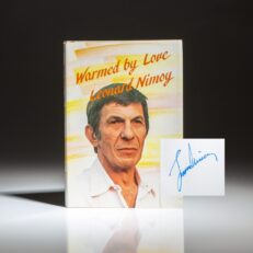 Signed first edition of Warmed by Love: A collection of poems by Leonard Nimoy.