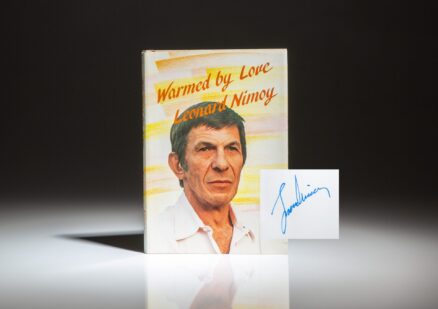 Signed first edition of Warmed by Love: A collection of poems by Leonard Nimoy.