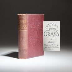 Third edition, fourth printing of Leaves of Grass by Walt Whitman.