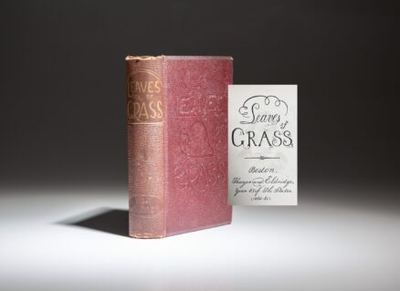 Third edition, fourth printing of Leaves of Grass by Walt Whitman.