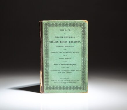 First edition of The Life of Major-General William Henry Harrison, published in 1840.