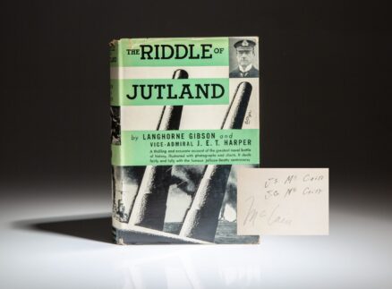 From the personal collection of Admiral John S. McCain, Jr., first edition of The Riddle of Jutland by Langhorne Gibson.