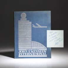 Inscribed to President Richard Nixon, first edition of Great Airports: John F. Kennedy International by Geoffrey Arend.