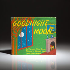 Early printing of Goodnight Moon by Margaret Wise Brown, in the publisher's dust jacket.