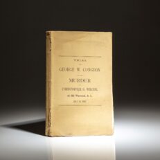 First edition of The Trial of George W. Congdon for the Murder of Christopher G. Wilcox.