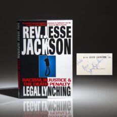 Signed first edition of Legal Lynching: Racism, Injustice, and The Death Penalty by Reverend Jesse Jackson.