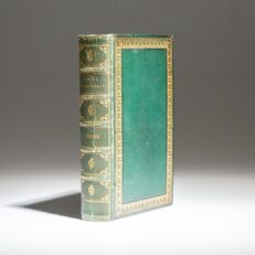 The Life and Adventures of Martin Chuzzlewit by Charles Dickens, with a split fore-edge painting depicting scenes from the novel.