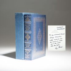 From The Easton Press, All The Best, George Bush, inscribed by President George H.W. Bush to Senator George Voinovich.