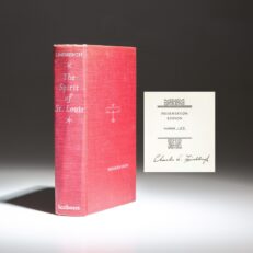 Presentation Edition of The Spirit of St. Louis, signed by Charles A. Lindbergh.