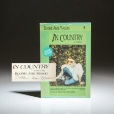 Signed advance reading copy of In Country by Bobbie Ann Mason.