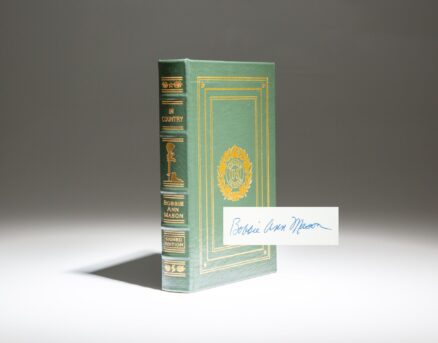 Signed collector's edition of In Country by Bobbie Ann Mason, published by the Easton Press.