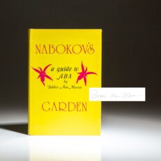 Signed first edition of Nabokov's Garden by Bobbie Ann Mason.