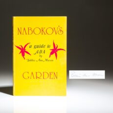 Signed paperback issue of Nabokov's Garden by Bobbie Ann Mason.