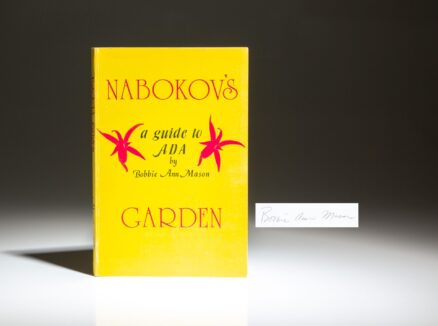 Signed paperback issue of Nabokov's Garden by Bobbie Ann Mason.