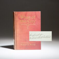 First edition of What of the City? by Walter D. Moody.