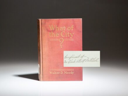 First edition of What of the City? by Walter D. Moody.