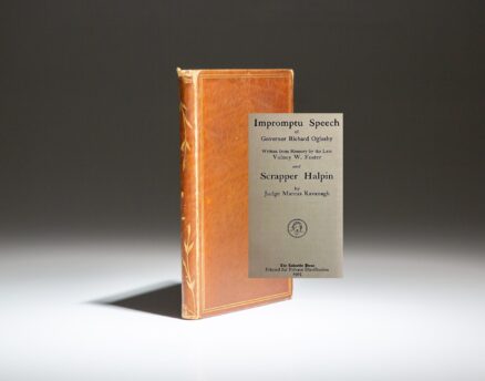 Impromptu Speech of Governor Richard Oglesby by Judge Marcus Kavanagh, published by the Lakeside Press in 1905.